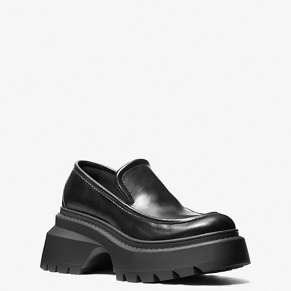 Michael Kors Black Platform Loafers